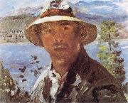 Lovis Corinth, Self Portrait with Straw Hat